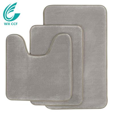 China Wholesale Sustainable Water Absorbent Memory Foam Washable Quick Dry Non Slip Bath Mat for sale