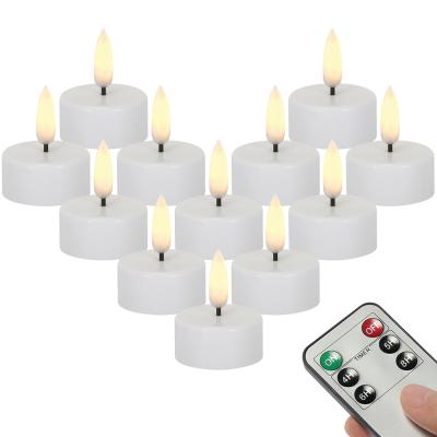 China Remote Control Birthdays Candle Paraffin Wax Pillar Lights Home Decor Luxury WiFi Control LED Candles 3D Scented Candles Soy Wax for sale