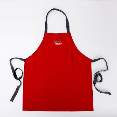 China Simple Custom LOGO Strap Cooking Kitchen Apron with Long Waist Tie and Large Front Pocket Ideal for Cooking/Cleanning/Gardening for sale