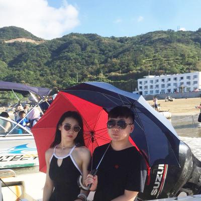 China Minimalist Specials Customize Printing Lightweight Outdoor Super Big Size Aluminum Couples Straight Umbrella for sale