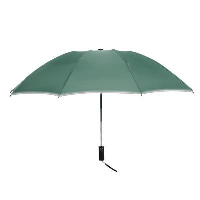 China Brand New Reflective Ten-bone Folding Minimalist Full Automatic Umbrella Umbrella Reverse UV Umbrellas for sale