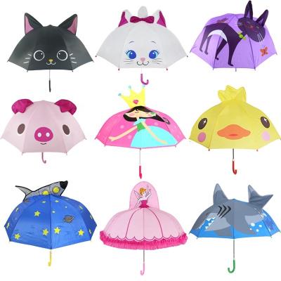 China 2022 Cute Umbrella Children's Cartoon Creative Kids Umbrella 3D Model for sale