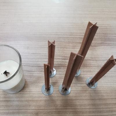 China 13mm*100mm Design Woodwick Cross Sniffed Candle Wick Burying with the Cracking Sounds! for sale