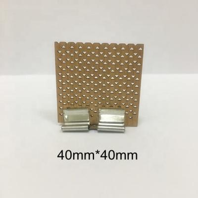 China Home Decoration 40mm width*40mm Size Wooden Wick , Square Design Wooden Wick Candle Wick for sale