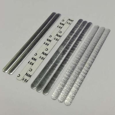 China Large Quality 0.5*5*90MM Aluminum Made Nose Bridge Bar / Nose Smooth Wire For Facemask for sale