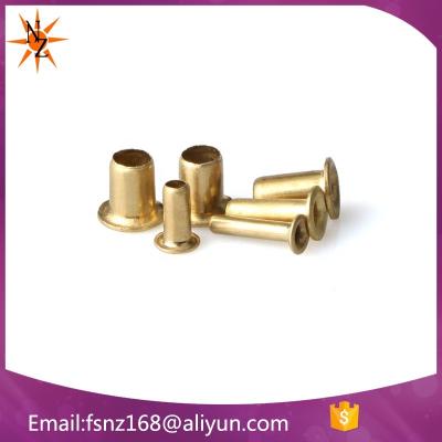 China H70 Eco-friendly Brass Round Metal Eyelets Eyelets 5.08mm*2.46mm*10.20mm For Bag And Garment Accessories for sale