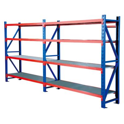 China Single Sided Warehouse Rack Light Duty Shelf Storage Rack for sale