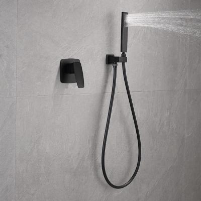 China Free Amazon Hot Sale Matte Black Shower Set Supplier of J-STAR Slide Bar In The Wall for sale