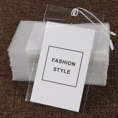 China Factory Direct Sales Wholesale Free Design Garment Recyled Customized Logo Label Products Hang Tags Twine String Seal For Apparel for sale