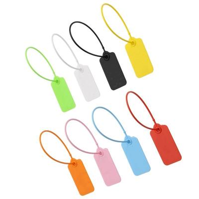 China Factory Wholesale Recyled Printed Disposable Plastic Garment Decorations Hang Tag Off Seals Safety White Red Black Sneakers Shoes for sale