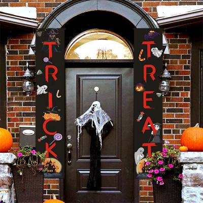 China Halloween Decoration Door Banner Halloween Couplet Porch Yard Hanging Indoor Outdoor Decor Signs for sale