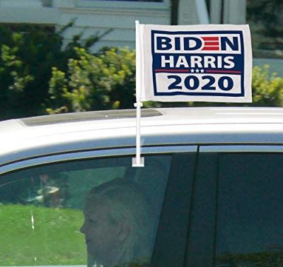 China Biden Harris 2020 Steering Wheel Custom Logo For President Car Flag Auto Window Banner Truck Sign for sale