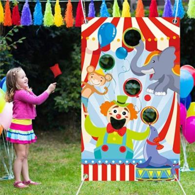 China Waterproof Eco-friendly Christmas Theme Bean Bag Chair Throwing Games With Sandbag For Kids for sale