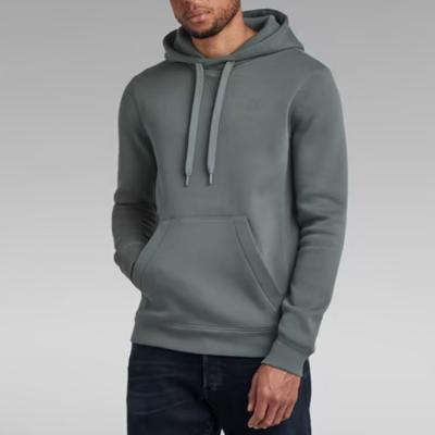 China Anti-Wrinkle High Weight Men's Pullover Hoodie With Logo Custom Made 100% Cotton Men Plain Hoodies for sale