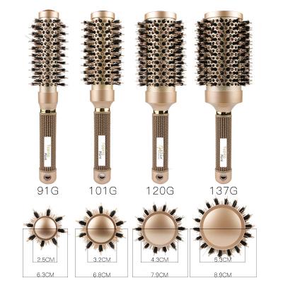 China Waterproof Professional Plated Custom Ceramic Hair Comb Hair Brush Private Label Duct Hair Brush Dryer for sale