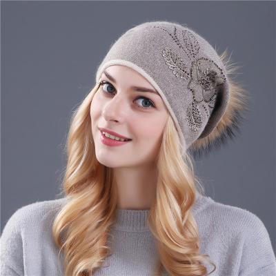 China Dobby Women Fashion Winter Knitted Beanie Unisex Cheap Wool Knitted Beanie Hat Wholesale Adult for sale