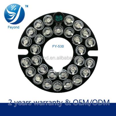 China 5-12 Multimeters Wire Manufacture FY-530 30pcs LED Bulb Feyond CCTV IR Camera Led Lamp PCB Board for sale