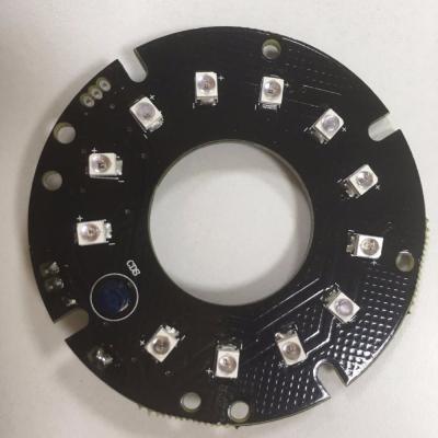 China 2016 new product vandal proof 850nm 12pcs IR smd led board for dome cctv camera housing for sale