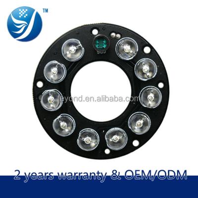 China Other 10pcs 8mm 940nm IR Invisible Infrared Led Board For CCTV Spy Camera Hidden Security System for sale