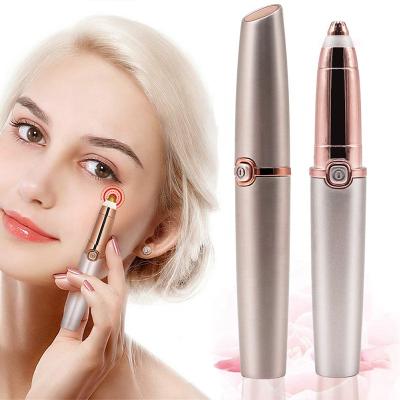 China Lady Lipstick Electric Shavers Usb Rechargeable Eyebrow Hair Removal Razor Eyebrow Trimmer Beauty Care Makeup Tools Makers For Women for sale