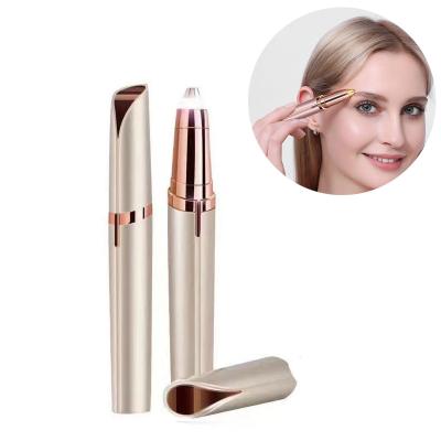 China Portable Stainless Steel Eyebrow Eyebrow Trimmer Mini Eyebrow Painless Pen Rechargeable Electric Shaver Trimmer For Women for sale