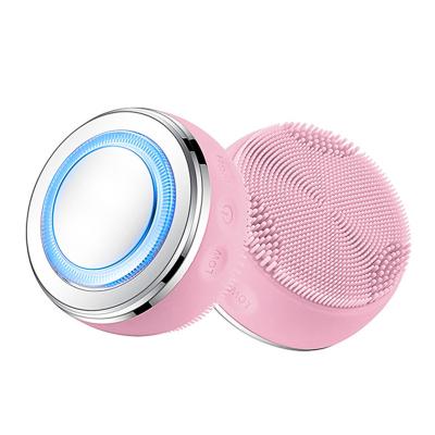 China Rechargeable Silicone Face Cleansing Acne Facial Cleansing Sonic Treatment Sweep Facial Remover for sale