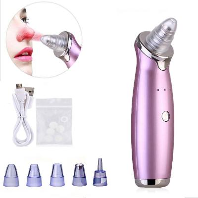 China Electric Acne Treatment 5 Heads Acne Remover Black Head Pore Suction Acne Removal Blackhead Remover Vacuum for sale