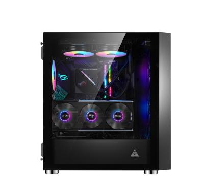 China Hot Selling Mini SPCC Custom Tower Gaming PC Desktop Middle Case With Fun for sale