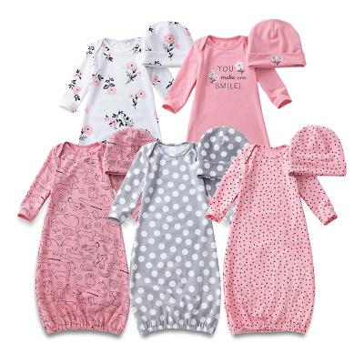 China Autumn Newborn Children Warm Baby Pajamas Sleeping Bags Anti Kick Baby Cotton Breathable Wholesale Organic Spring Sleeping Bags With Hat for sale