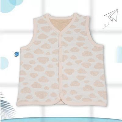 China New cute children air cotton vest baby vest cotton autumn and winter gently warm dual-use for sale