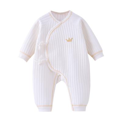 China Hot New Cute Baby Butterfly Clothes Three Layer Cotton Windproof Newborn Baby Overalls for sale