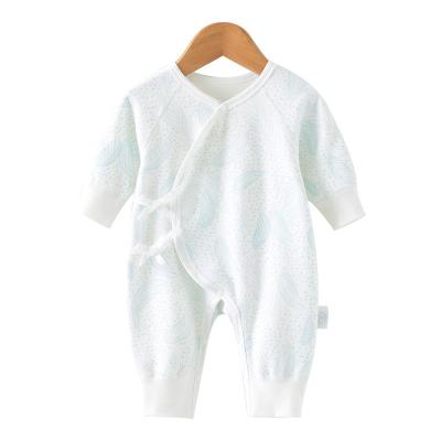 China Cute Full Moon Monk Clothes Baby Velvet Newborn Butterfly Clothes Pure Cotton Rompers Baby Onesie for sale