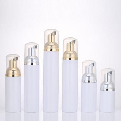 China Plastic Travel Soap Dispenser Mini Empty Foaming Liquid Soap Foaming Pump Bottles Cosmetic Stain Customized for sale