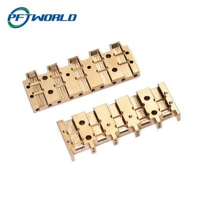 China Industrial Equipment Manufacturer Custom Various Plating Polishing Etching CNC Machining Precision Copper Bronze Mechanical Brass Parts for sale