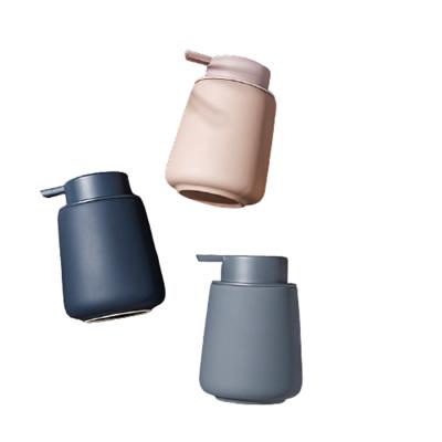 China Nordic Simple Ceramic Foam Soap Dispenser Hand Sanitizer Bottle Shampoo Shower Gel Bottled Bathroom Toilet Press Bottle for sale