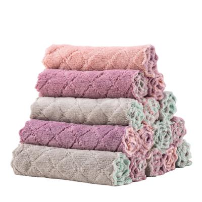 China Viable Microfiber Kitchen Towels Dish Cotton Small Cleaning Microfiber Hot Kitchen Towel for sale