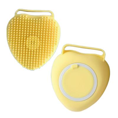 China Multifunctional Long Handle Silicone Hair Brush Body Wash Comb Silicone Massager Bath Cleaning Brushes for sale