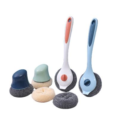 China Sustainable Kitchen Bathroom Brush Dismountable Bowl Bowl Dish Pot Cleaner Cleaning Brush for sale