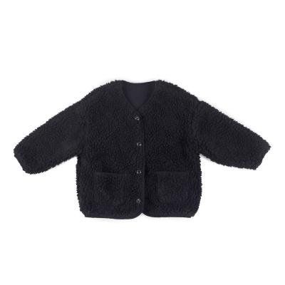 China Miniwhy-berber waterproof fleece coat with 20% wool, Girls Parent-child coat for sale