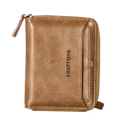 China Men's Leather Wallet Portable Genuine Leather Wallet Mens Wallets for sale