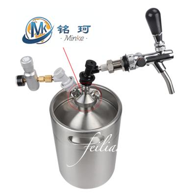 China Mini Beer Shaker Dual Dispenser Beer Tabletop Spear Ball Lock Spear for 2liter 5liter 10liter beer keg for sale