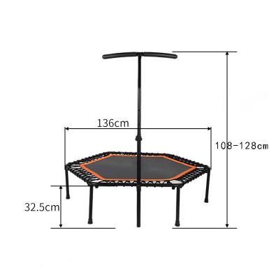 China Without protective net factory direct sales garden kids home indoor sports multi color jump fitness trampoline for sale for sale