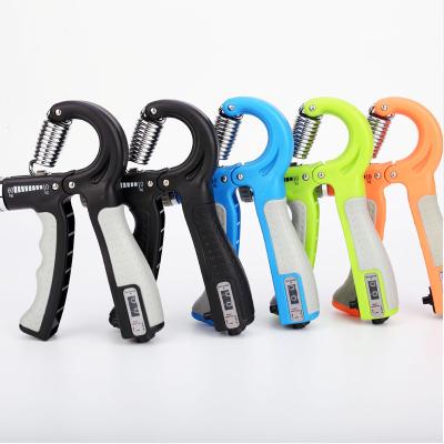 China Durable OEM Customized Adjustable Resistance 11-132Lbs (5-60kg) Cheap Hand Grip Tester Forearm Strengthener Trainer for sale