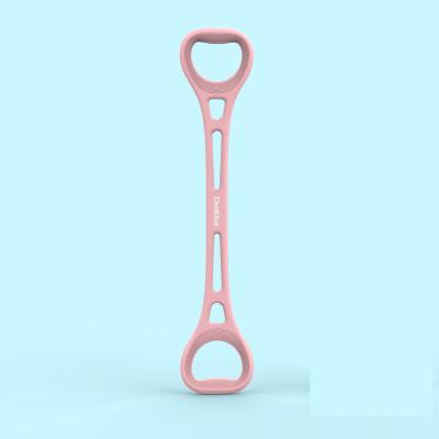 China New Design High Elasticity Customized Logo Yoga Home Exercise Gym Fitness Resistance Band With Handles for sale