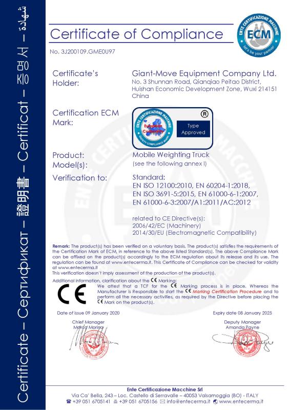 CE - Giant-Move Equipment Co., Ltd.