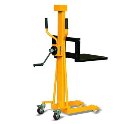 China Lightweight Type Max Eligible Amount Material Handling Capacity Series Mini Winch Stacker Forklift for sale