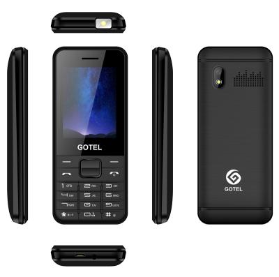 China Dual SIM Card Android Kaios 3G Mobile Phone Gotel F53G 2.4 Inch Screen Feature BT FM Radio Big Battery Phone 3000mah Torch Android Smartphone for sale