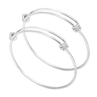 China 2022 New Diy FASHIONABLE Silver Stainless Steel Wire Adjustable Bracelet For Women Men for sale