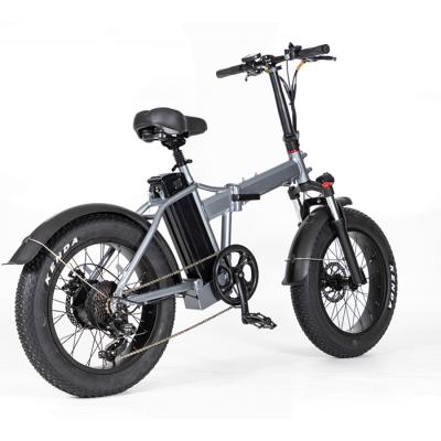 China Wholesale Folding Electric Bike 500W 48V 20Inch Aluminum Alloy Speed ​​E Bicycle Cheap Variable Assist Electric Snow Bike for sale