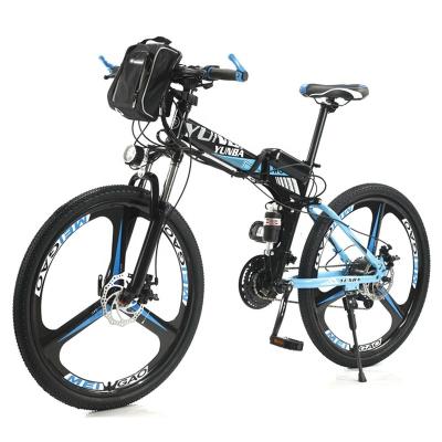 China Factory Direct 21 Steel Bicycle 29 Inch Speed ​​Frame Disc Brake High Carbon Steel Fashion E-Bike Electric Folding Mountain Bike for sale